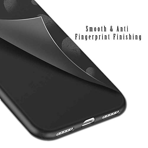 Image of TheGiftKart Sleek Back Cover Case for Redmi 8A Dual | Slim Fit Protective Design | Ultra Matte Finish | Camera Protection Bump | Soft Silicon Back Cover Case (Silicone, Black)