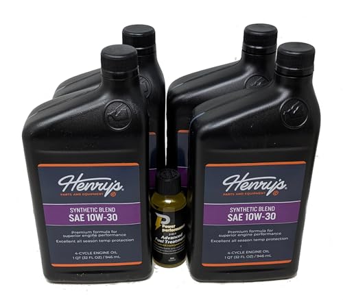 Aceite para motor 10W-30 mezcla sintética Henry's pack x4 miniatura 2