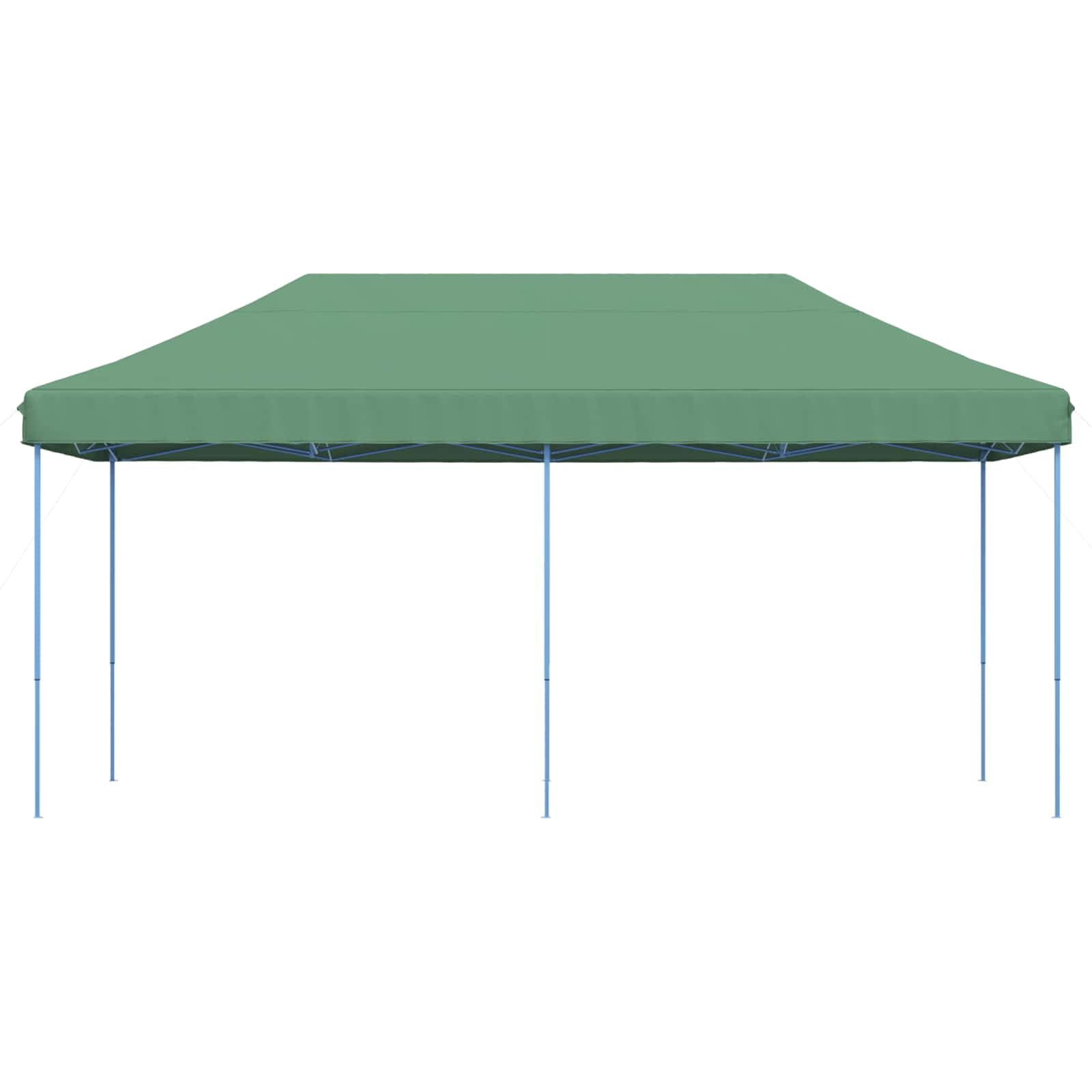 Namiot imprezowy, zielony, z tkaniny Oxford, 292 x 580 x 315 cm, składany namiot ogrodowy z dachem wodnym, wiatroszczelny pawilon do użytku na zewnątrz, na kemping, wesele, grillowanie, taras