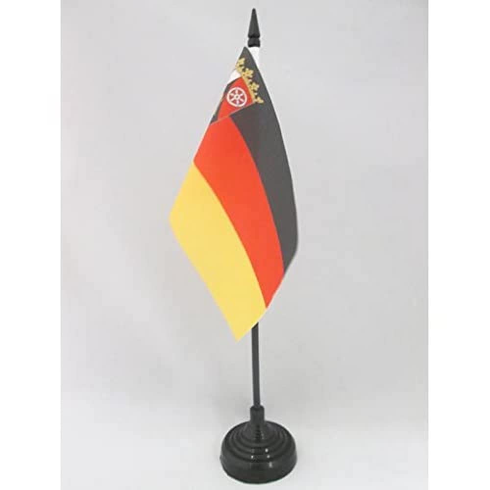 AZ FLAG Rhineland-Palatinate Table Flag 15x10 cm Plastic Base