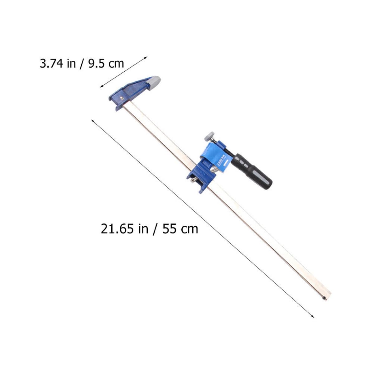Morsetto da Falegnameria a F Blu in Plastica e Acciaio per Carpentieri | Morsetto da Falegname a F, Design Ergonomico e Stabile, Serraggio Rapido per Lavoro Preciso di Fissaggio