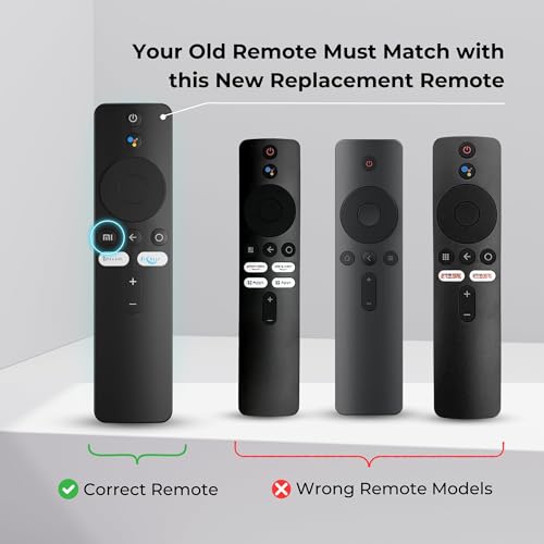 Image of Compatible Mi Tv Remote Control Original with Voice Control l Bluetooth Smart Remote for Mi Tv - Pairing Required (MI Voice)