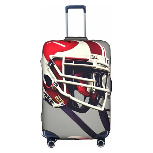 Housse de protection de valise de 45,7 à 81,3 cm motif football américain élastique blanc