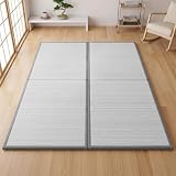 ZonLi Japanese Tatami Mat, Foldable Floor Sleeping Pad Futon Mattress, Made from Natural Coconut Shell Fiber & Jute Fiber, Firm Traditional Floor Bed Queen 80'x60'