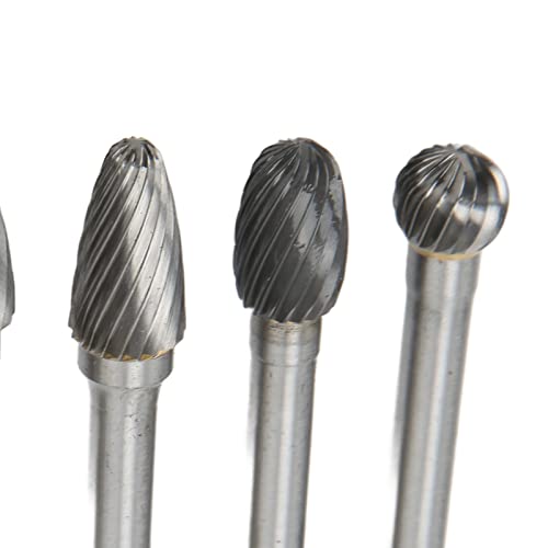 Juego de 5 fresas rotativas de carburo de tungsteno miniatura 5