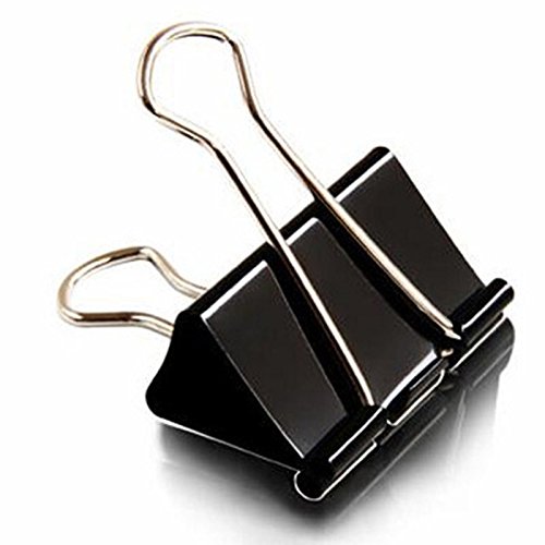 RUNYU - Lot De 100 Pinces à Reliure Dorées 19 Mm - Métal, Pour Bureau, école, Documents - Boîte De Rangement - 3
