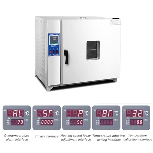 Horno digital de secado por convección de aire forzado con pantalla inteligente para laboratorio e industrial