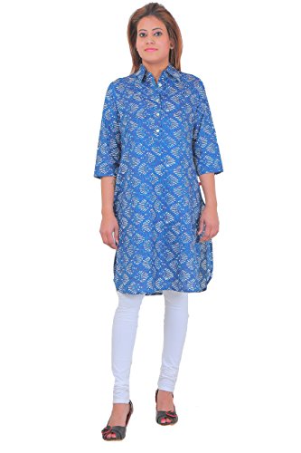 Image of Lili Printed Women's Tunic Design High Low Kurta's (S, M, L, XL, XXL)