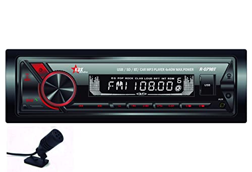 Autoradio para Coche KDX-Audio R-079BT. Panel Frontal Extraible. Reproductor MP3/WMA. Bluetooth Manos Libres y Stream de Audio Cover