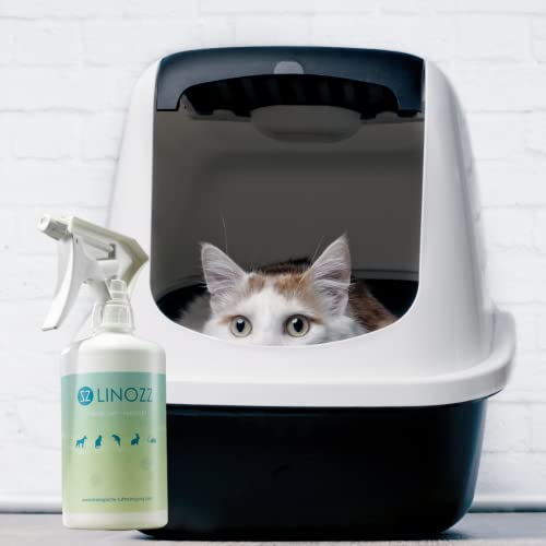 LINOZZ Geruchsneutralisierer gegen Tiergerüche 500 ml. Geruchsentferner für Katzenurin, Hühnerstall, Hundebett… – Bild 4