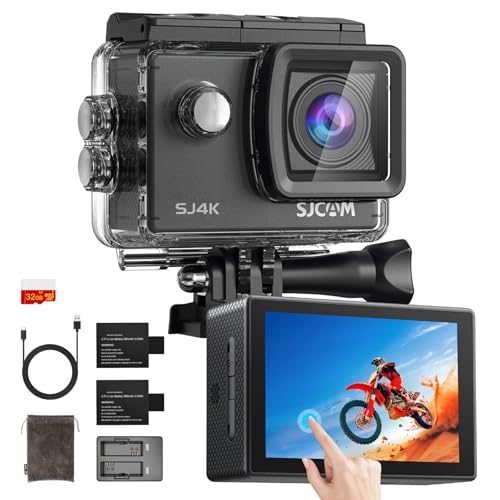 SJCAM SJ4000 unterwasserkamera Action Cam 4K30fps WiFi Kamera,40MP Ultra HD 170°FOV mit EIS...