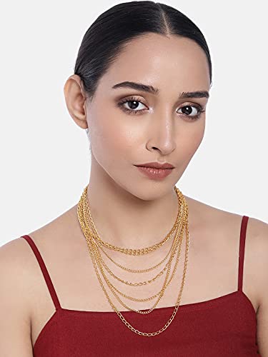 Contemporary Tone Layers Chain Necklace for Women