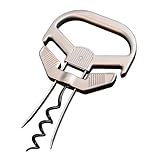 Structure à deux dents : ce tire-bouchon à vin a une conception à deux dents for retirer le bouchon.