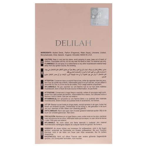 Image of Lattafa Maison Alhambra Delilah Pour Femme Eau de Parfum Spray for Women, 3.4 Ounce / 100 Ml