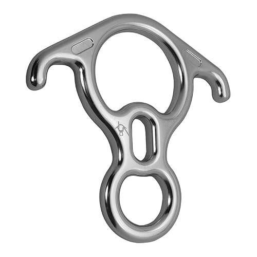 Fusion Climb 50 kN Rescue Figure 8 Descender - Steel Belay Device w/Bent-Ears - Figure 8 Belay Device - Descender - Rappelling Devices - Rigging Palates