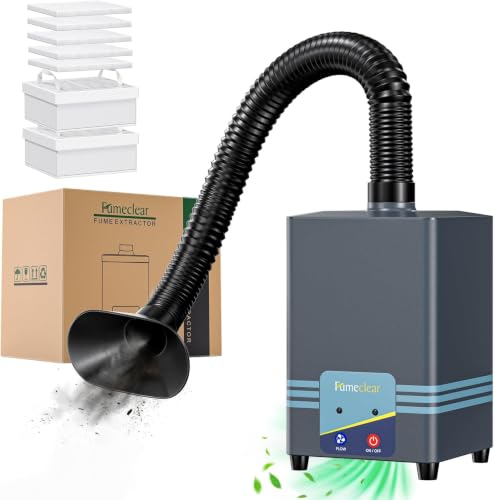 Image of FumeClear FC-2001SG Solder Fume Extractor Portable, Activated Carbon Filter