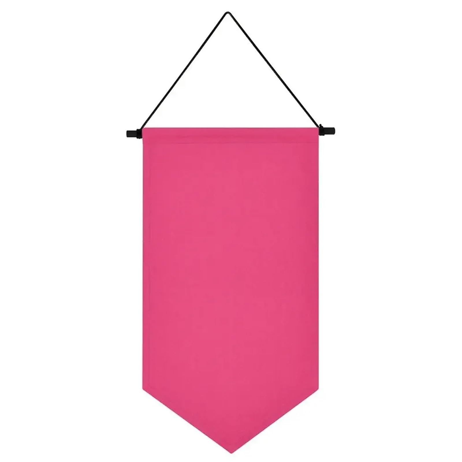 Maryear Rose Red Pin Wall Display 6Pcs Triangle Flag Wall Hanging Canvas Brooch Pin Display Multifunctional Badge Storage Pennant(Rose Red)