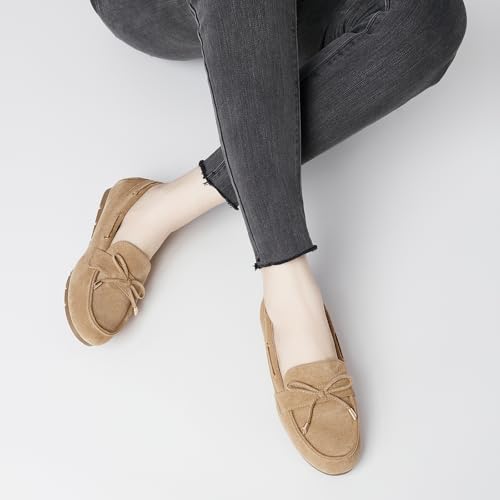 Image of Vespiero Loafers for Women Slip On Flats Comfortable Business Dressy Casual Non Slip Work Walking Office Loafers Shoes