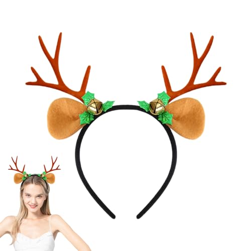 Diadema de cuerno, tocado de cosplay de Navidad, diadema de disfraz de cabina de fotos, para fotografía, fiestas de disfraces, actuaciones, cómics, convenciones, fotos familiares, juegos escolares