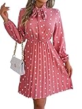 Photo Gallery mailep vestito donna elegante abito a pistino a plot a v estate abito a manica lunga primavera ed estate a pois in vita a maniche lunghe abito elastico vita-rosa-xl Photo Gallery mailep vestito donna elegante abito a pistino a plot a v estate abito a manica lunga primavera ed estate a pois in vita a maniche lunghe abito elastico vita-rosa-xl