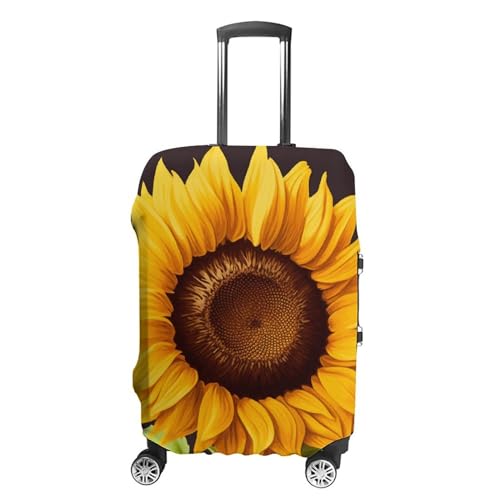Travel Luggage Cover Elastic Washable Suitcase Cover Fashion Scratch-Resistant Baggage Covers Beautiful Sunflower Suitcase Protector Fit 18-32 Inch Luggage
