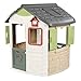 Smoby Life - Jura Lodge Spielhaus (115x123x132 cm) mit mind. 50% Recycling-Anteil - wetterfestes Gartenhaus für Kinder mit Vogel-Futterstelle - Outdoor-Kinderhaus für Garten oder Terrasse - ab 2 Jahre