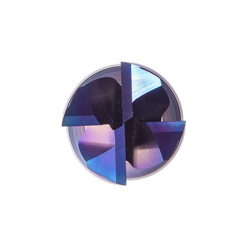 1個 HRC65 CNCカーバイドエンドミルズ-4フルートタングステンマシンミリングカッターツールフェイスルーター (Cutting