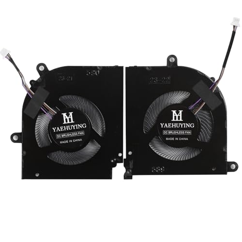Image of CPU+GPU Cooling Fan Replacement for MSI Stealth 15M A11UEK MS-1562 MS-1563 | A11UEK-009 A11UEK-280 15M-A11UEK 15M-A11UEKV 15M-A11SEK 15M-A11SDK BS5405HS-U4X BS5405HS-U4W DC5V Fan