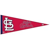 WinCraft MLB St. Louis Cardinals 12x30 Classic Pennant, Team Colors, One Size