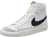 NIKE Men's Blazer Mid '77 Vintage Shoes, White White Black 000, 9
