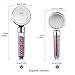 Nosame Shower Head, Filter Filtration High Pressure Water Saving 3 Mode Function Spray Handheld Showerheads 1.6 GPM Good for Hair & Skin
