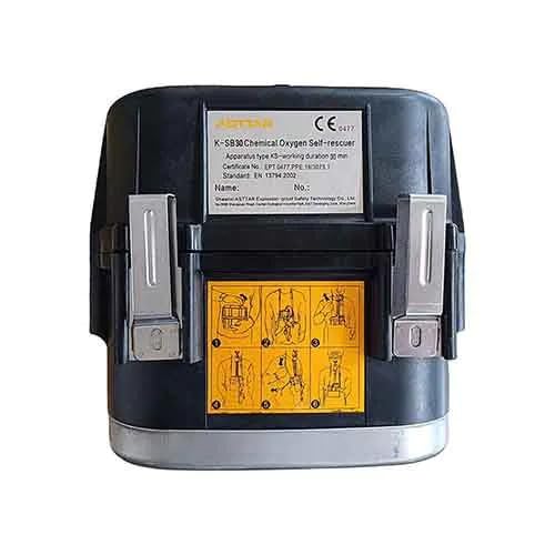 Masque Auto-Sauveteur K-SB30 ASTTAR Respiratoire Isolant à Circuit Fermé 30 min