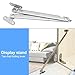 Stainless Steel Folding Pull Rod Cabinet Door Lift Support – Movable Up/Down Hinge Mechanism for Doors, Cabinets & for Tatami, Left/Right Adjustable Door Stay, 2-Pack Silver