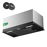 CIARRA CBCB6926A 60cm Integrated Cooker Hood Built-in Kitchen Extractor Fan 3 Speed Settings LED Light UnderCabinet Extractor Hood Energy Efficient & Quiet Operation with CBCF003 Carbon Filters