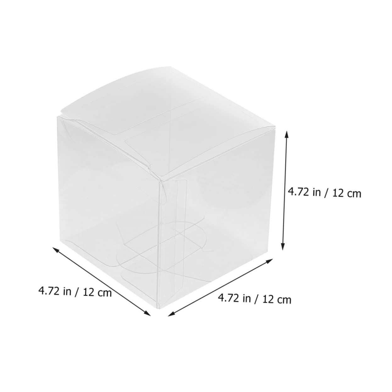Amosfun Scatole Regalo Trasparenti Quadrati in Pvc 20pezzi Confezioni per Cioccolatini Bomboniere Feste Dolci