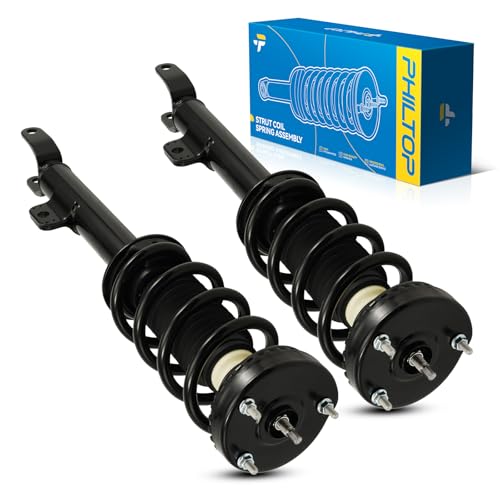 Image of PHILTOP Front Struts Assembly for 2012-2023 300 2012-2023 Challenger 2011-2022 Charger, 272665 * 2 Complete Struts and Shocks Absorber Assembly,Quick Suspension Loaded Struts with Coil Spring