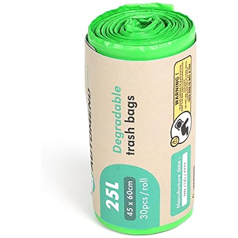 AUTOMEND PRO Garbage Bag for Car - Disposable Trash Bag for Cars | 25L Car Trash Bin | Roll of 30 Car Trash Bags | Durable Trash Bags for Cars | Hanging Car Trash Bag for Front and Back Seat Cover