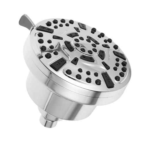VILLCASE Soffione Doccia con Filtro Integrato e Tecnologia Potenziamento Pressione Elettroplaccato Acciaio Inossidabile Doccia Soffitto Pressione per Bagno Adatto Sensibile