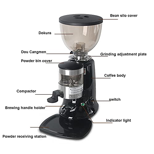 GOUDAN-QIU Elektrische Kaffeemühle, elektrischer Kaffeemühle Haushalt rot, konisch Grat Große Kapazität und Dicke können… – Bild 7