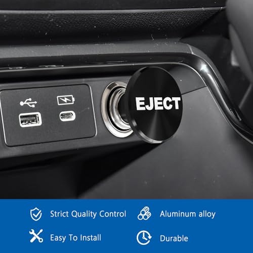 Image of Fire Missiles Button Car Cigarette Lighter Plug, Car Cigarette Lighter Replacement, Aluminum Alloy Push Button Lighter Plug, Standard 12V Fast Heating Power Socket for Auto