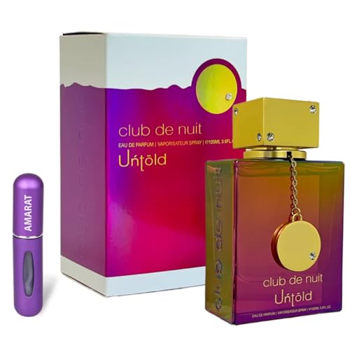 Perfume Club De Nuit Untold 105ml, Perfume Árabe Para Mujer De Larga Duración, Eau De Parfum Importado Desde Dubái, Incluye Atomizador Recargable 5ml, Fragancia Floral Y Duradera Untold Perfume Club De Nuit Untold 105ml, Perfume Árabe Para Mujer De Larga Duración, Eau De Parfum Importado Desde Dubái, Incluye Atomizador Recargable 5ml, Fragancia Floral Y Duradera Untold