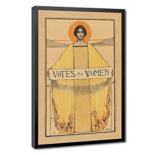 Affiches sur toile Votes for Women 1913 poster féministe avec cadre suspendu 30,5x45,7 cm