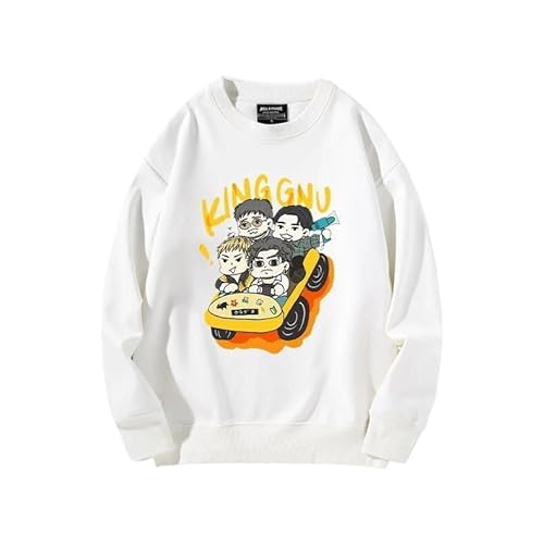 [HESUIT] King Gnu �L���O�k�[ �p�[�J�[ �����Y ���� ������� �t�[�h�t�� �X�E�F�b�g �t�H�~�� ������� �t�[�h�t�� ���C���[�h �g�b�v�X �V���v�� �J�W���A�� �傫���T�C�Y �j�����p