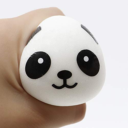 VCOSTORE Jumbo Squishies Panda Egg & Bread Buns Pack , Slow Rising Squishy Soft and Scented Stress Relief Toys for Adults Kids Party Favor - Thumbnail 5