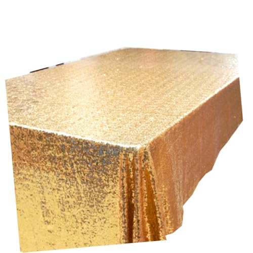 Nappe à paillettes dorée pour décoration de table de mariage chic - 3