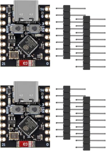 Image of ESP32-C3 Super Mini USB C-Type Development Board | Compact WiFi and Bluetooth Board | Ideal for IoT and Embedded Projects (Pre-Loaded with Tested Code)(Pack of 2)