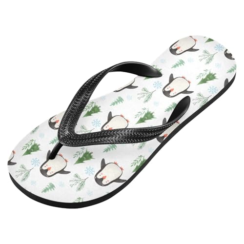Burbuja Penguins Flip Flops for Women Men, Soft Thong Sandals Rubber Slippers for Pool Beach Essentials2