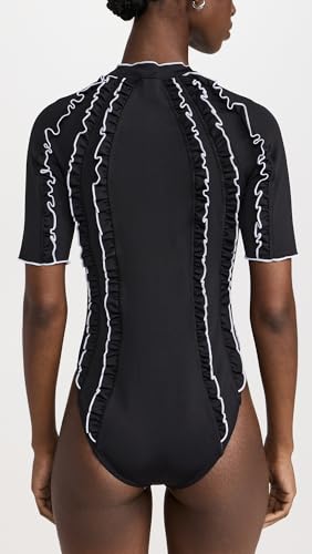 Sea Women's Camille Ruffle Purl Zip Up One Piece3