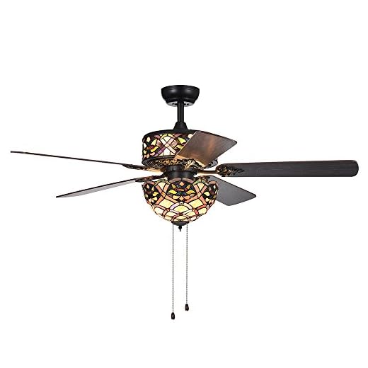 Warehouse of Tiffany CFL-8280BL Ceiling Fan, 52"