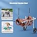 PJDDP Adjustable Dog Wheelchair for Back Legs, Portable Dog Wheelchair Doggie Wheelchairs with Disabled Hind Legs Walking Mobility Aids for Disabled Pets Dog Leg Brace and Hip Support,Orange,M